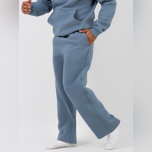 Comfrt Signature Straight Leg Sweatpants Sky Blue Size 3X Athleisure Plus Size